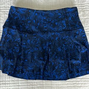 lululemon athletica SeaWheeze Blue Patterned Skort 2017
